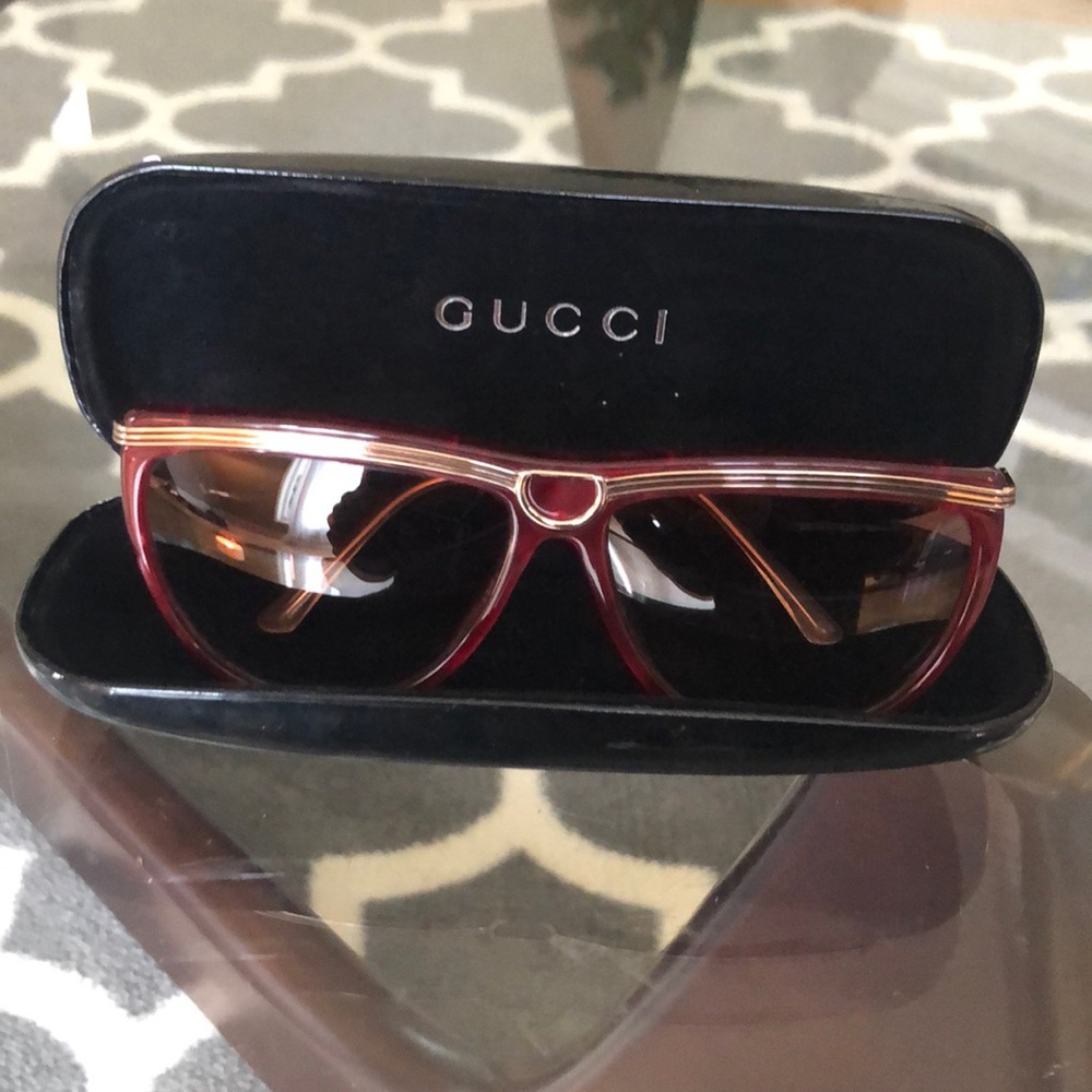 Vintage Gucci Red Sunglasses